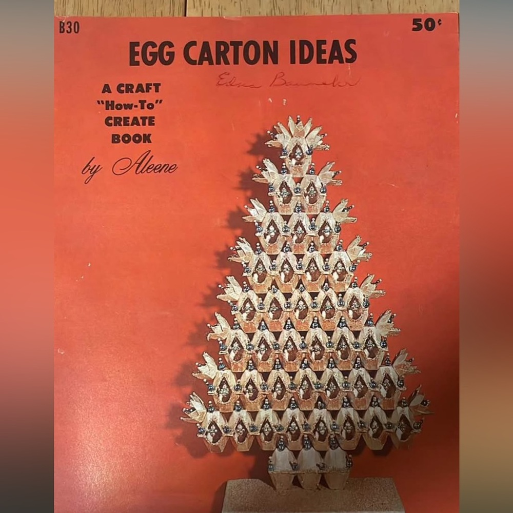 Vintage “How to create” egg carton ideas magazine